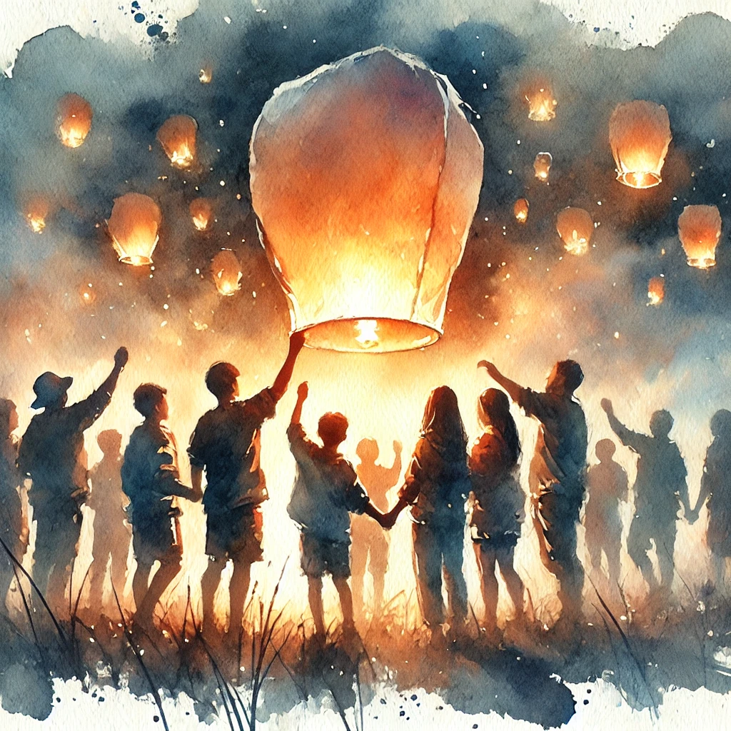 Hot airballon lantern